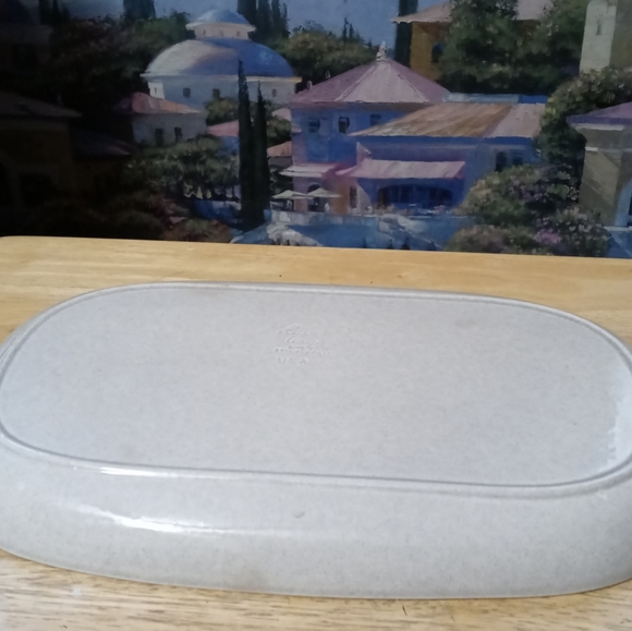 Vintage Russel Wright Steubenville Serving Grey Granite Platter.🍱Nice Gift.🎁🏇 - Picture 3 of 10